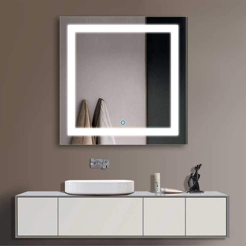 Mercury Row® Giardina LED Lighted Bathroom Mirror & Reviews Wayfair